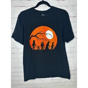 Star Wars Halloween Black Tshirt Mens Medium Trick or Treating Orange Character